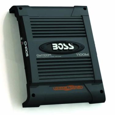 Imagem de BOSS Audio Systems CW1100M Chaos Amplificador de potência monobloco Mosfet com fio de 1100 watts com controle de nível de subwoofer