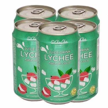 Imagem de Suco De Lichia Com Nata De Coco 315ml (Kit com 5) Chinchin - Chin Chin