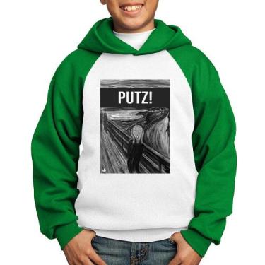 Imagem de Moletom Infantil PUTZ! - Foca na Moda, Branco, Verde, 14