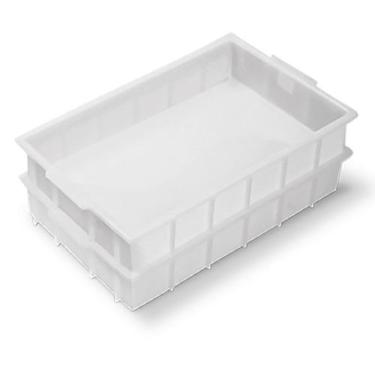 Imagem de Bandeja plástica empilhavel 12 litros pe natural - MARFIMETAL WEB