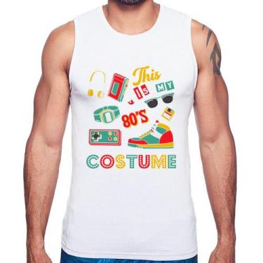 Imagem de Regata This is my 80's costume - Foca na Moda, Branco, M