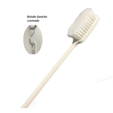 Imagem de Escova de Banho para Lavar as Costas Cerdas Macias Cabo Logo - SPA