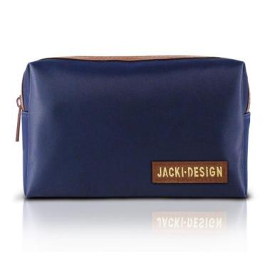 Imagem de Necessaire Masculino Jacki Design Azul Marrom