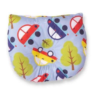 Imagem de Travesseiro de Bebê Anatômico Carros Azul - Miguel Baby