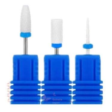 Imagem de Kit 3 Broca Cerâmica Profissional Unha Gel Acrigel Porcelana - OEM