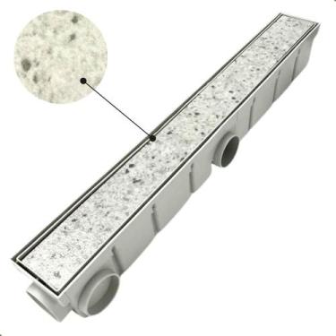 Imagem de Kit Ralo Oculto Invisivel Seca Piso Quintal Piscina - MOPLASTIC