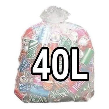 Imagem de Sacos De Lixo 40 Litros Transparente 100 Unidades Fabricante - HIGIPAC