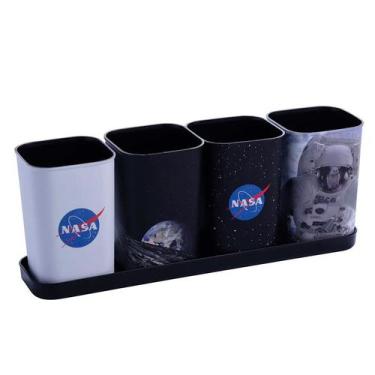 Imagem de Porta Canetas com Bandeja Nasa - 1 unidade - Plasútil - Rizzo