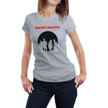 Imagem de Baby Look Show Banda Imagine Dragons Mercury World Tour Pop - SEMPRENA