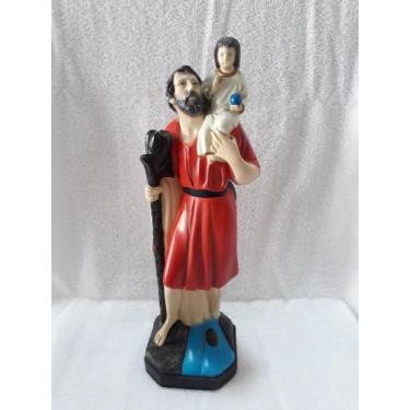 Imagem de Imagem De São Cristóvão 30 Cm - Artesanato Perola - Artesanato Pérola