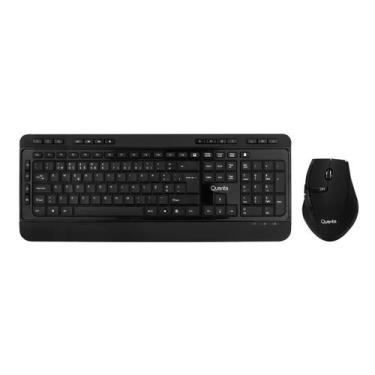 Imagem de Kit Mouse e Teclado Quanta QTKTM12 - Sem Fio - 1600DPI - Portugues - P