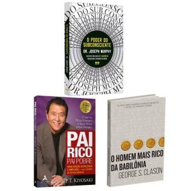 Imagem de Kit 3livros, Pai Rico, Pai Pobre + O Poder do Subconsciente + O Homem 