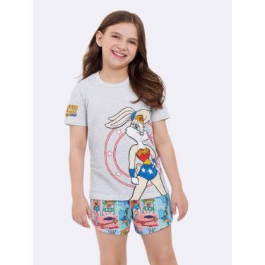 Imagem de Pijama Manga Curta Infantil Lola Bunny - Veggi, Mescla, 2, Meninas