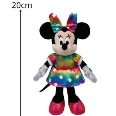 Imagem de Pelucia Ty Beanie Babies Disney Minnie Vestido Colorido 3718 - DTC