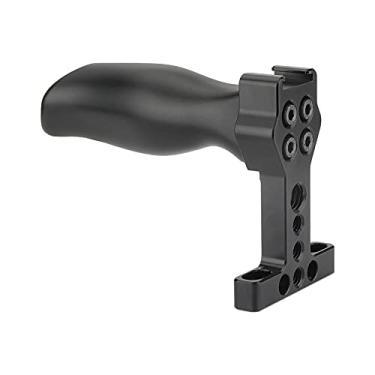 Imagem de CAMVATE Cabo de mão superior de alumínio com 6,35 mm - 20 pontos de montagem e suporte de sapato para kit de gaiola de câmera DSLR