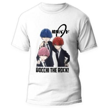 Imagem de Camiseta Bocchi the Rock Band Anime 4 - Kamisetas Otaku, Branco, P