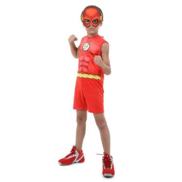 Imagem de Fantasia Flash Regata Infanil - Liga da justiça - Original - Sulameric