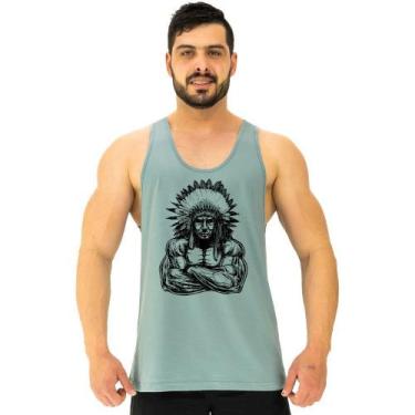 Imagem de Regata Menos Cavada Masculina MXD Conceito Índio Maromba, Azul claro, 