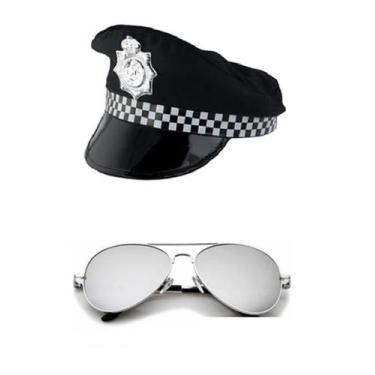 Imagem de Fantasia Policial C/ Quepe e Óculos - 2 Peças - CM Presentes e Fantasi
