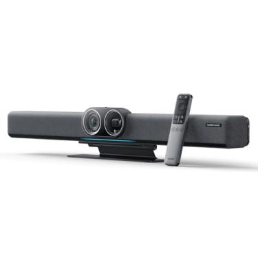 Imagem de Insta360 Conecte – Câmera de sala de conferência 4K AI com sistema operacional Android, câmera dupla com rastreamento de alto-falante, matriz de 14 mics, captação de voz para 10 metros, modo quadro