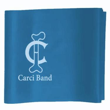 Imagem de Faixa Elástica 150x15cm Carci Band Nível Média Forte, Azul