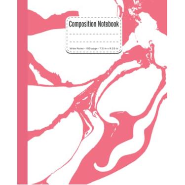 Imagem de Composition Notebook: Wide Ruled Paper Notebook Journal |Beautiful Liquid Marble | lined journal | Blank Wide Lined Workbook for Girls Boys Kids Teens Students