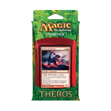 Imagem de Magic the Gathering (MTG) Theros Intro Pack - Deck temático de Bestas Blazing of Myth (inclui 2 pacotes de impulsionadores) Vermelho (Ember Swallower)