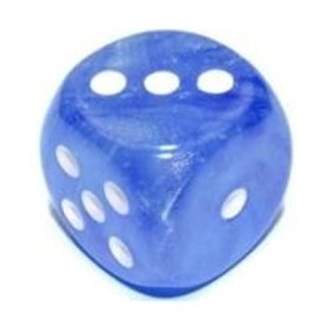Imagem de Chessex Boreal 12 mm d6 Bloco luminário azul celeste/branco (36 dados) (27986)