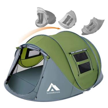 Imagem de Tendas pop-up para acampamento 4 pessoas à prova d'água pop up barracas exército tendas excedentes tenda pop-up militar acampamento fácil barraca de acampamento tenda pop-up instantânea grande verde