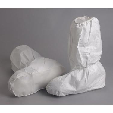 Imagem de Alpha Pro Tech BT-A1813-B Critical Cover UltraGrip Elastic Top e Ankle Boot Cover com sola antiderrapante, GG, branca (caixa com 200)