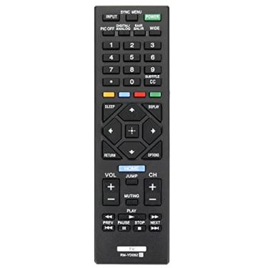 Imagem de Controle remoto de substituição RM-YD092 compatível com Sony Bravia LED HDTV KDL-32R300C KDL-40R350D KDL-32R330B KDL-40R380B KDL-32R300B KDL-40R350B KDL-24R400A KDL-32R400A KDL-32R430B KDL-46R30B