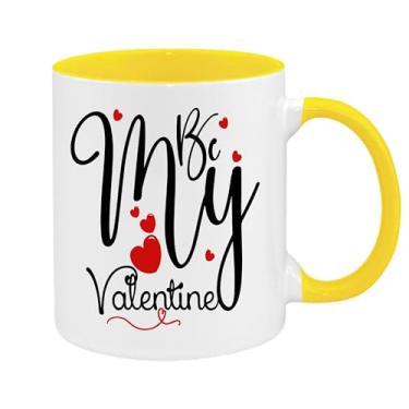 Imagem de SpreadPassion Caneca de café Be My Valentine, presentes para namorado e namorada, ideia de presentes de dia dos namorados, presente para o amante dos namorados, presente para marido e esposa, ideia de