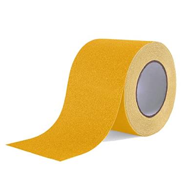 Imagem de Reniteco Fita de Tração Antiderrapante - 4" X 33 Pés, Amarela - Aumenta A Segurança Em Superfícies Molhadas - Perfeita para Escadas, Chuveiros, Banheiras