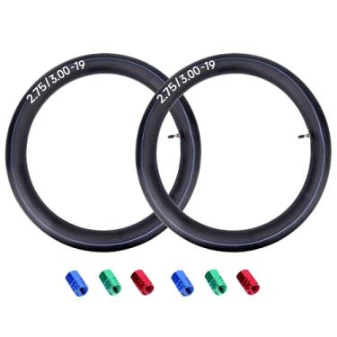 Imagem de AWSZH Tubo interno 70/100-19 2,75/3,00-19 Compatível com CRF 125FB 150F 250R 450R KX 100 250 500 KLX 125B 140L TTR125L FX450 TC100 125 250R Dirt Bike Pit Bibi Tubo para motocicleta off-road kes (2