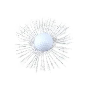 Imagem de Generic Adesivo de vidro quebrado 3d complicado, adesivos de carro, acessórios decorativos, bola de janela de carro, adesivo para todos os carros