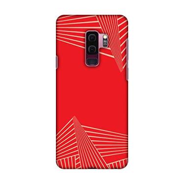 Imagem de AMZER Capa rígida de encaixe slim fit, capa traseira com kit de limpeza de tela para Samsung Galaxy S9 Plus - cor HD, ultraleve - fibra de carbono Redux Candy Red 3
