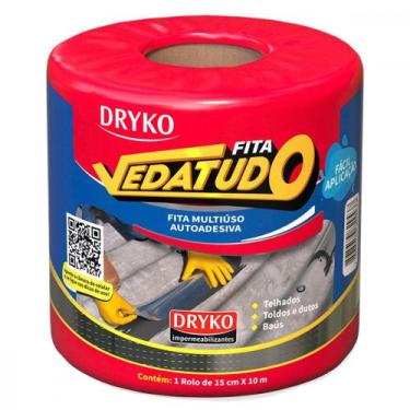 Imagem de Fita Multiuso Dryko Vedatudo Aluminio 15Cm X 10M