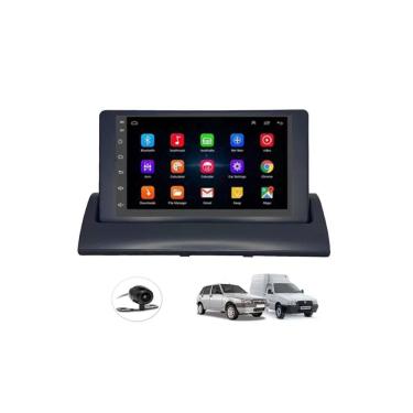 Imagem de Kit Multimídia Uno Mille Fiorino 94 a 2013 Mold Cinza Android 7 Pol Carplay - 701K FirstOption