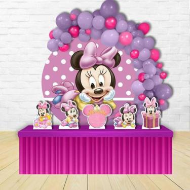 Imagem de KIT FESTA KIT FESTA PAINEL REDONDO Decoração Minnie Baby - IMPAKTO VIS