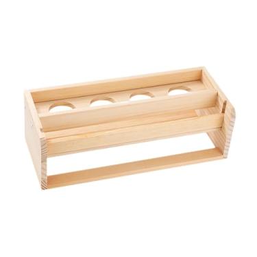 Imagem de UGPLM Tábua de papel rolo de papel roll roll titular desenho de madeira rolagem de madeira Crianças em casa Salvamento de espaço infantil Art Craft Craft, Sem Alça