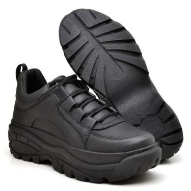 Imagem de Tênis Feminino Preto Buffalo Plataforma Sneaker (Preto, BR, Adulto, Numérico, M, 35)