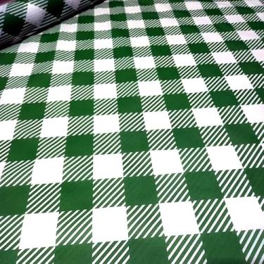 Imagem de TNT Festa Junina Xadrez Xadrezão Branco e Verde 7.00m X 1,40m