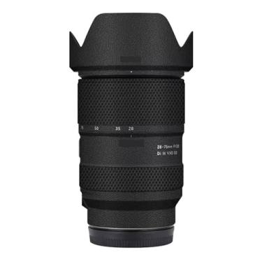 Imagem de Adesivo antiarranhões para câmera Tamron 28-75 mm F2.8 G2 adequado para Sony Mount Camera protetor protetor de corpo decalque F/2.8 28-75 2.8 (couro preto)