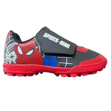 Imagem de Chuteira Society Infantil Dray 4114 Marvel Homem-Aranha Preto-Masculino