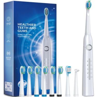 Imagem de Escova de Dentes Elétrica TEETHEORY Premium - com 8 Cabeças de Reposiç