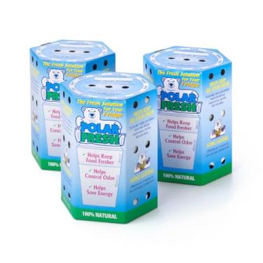 Imagem de Polar Fresh - Absorvedor de odor e umidade do refrigerador - Desodorizador - Absorvedor de gás etileno - Preservador de produtos - Controle de umidade bidirecional - Aumento da eficiência da geladeira
