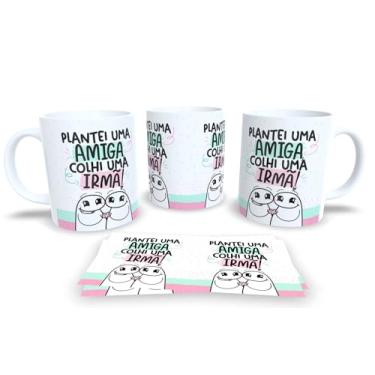 Imagem de Caneca de Porcelana Personalizada Frases Engraçadas, Divertidas e Deboche Pack19 (Plantei uma amiga colhi uma irmã)