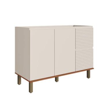 Imagem de Balcão de Cozinha para Pia 120 Cm Auris 2 Portas 3 Gavetas 100% Mdf Of