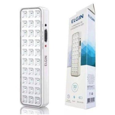 Imagem de Luz de emergência luminária 30leds bivolt Elgin recarregável