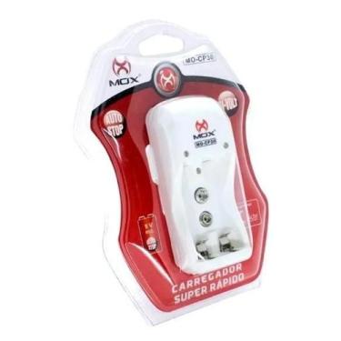 Imagem de Carregador De Baterias E Pilhas Tipo Aa Aaa 9v Rec Auto Stop - Mox